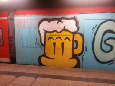 Graffiti Train in Mainz - Photo by Chintz - GPC, Sauf, Kings (2015)
