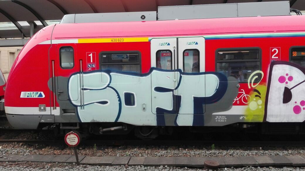 Graffiti Train in Mainz - Photo by Chintz - Denk, Soft (2015)