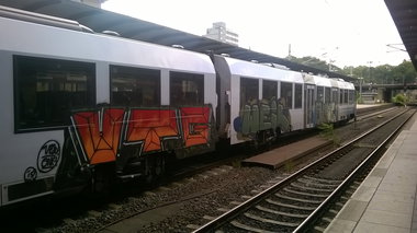 Graffiti Train in Mainz - Photo by Chintz (2015)