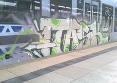 Graffiti Train in Mainz - Photo by Chintz (2015)