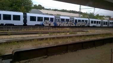 Graffiti Train in Mainz - Photo by Chintz (2015)