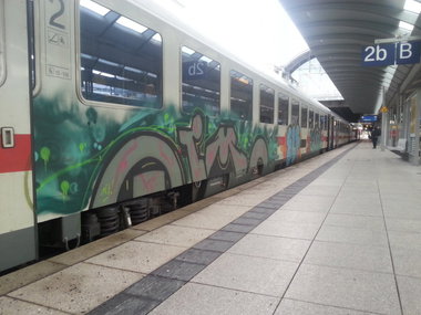Graffiti Train in Mainz - Photo by Chintz - Mainz, Hbf, Frankfurt (2015)