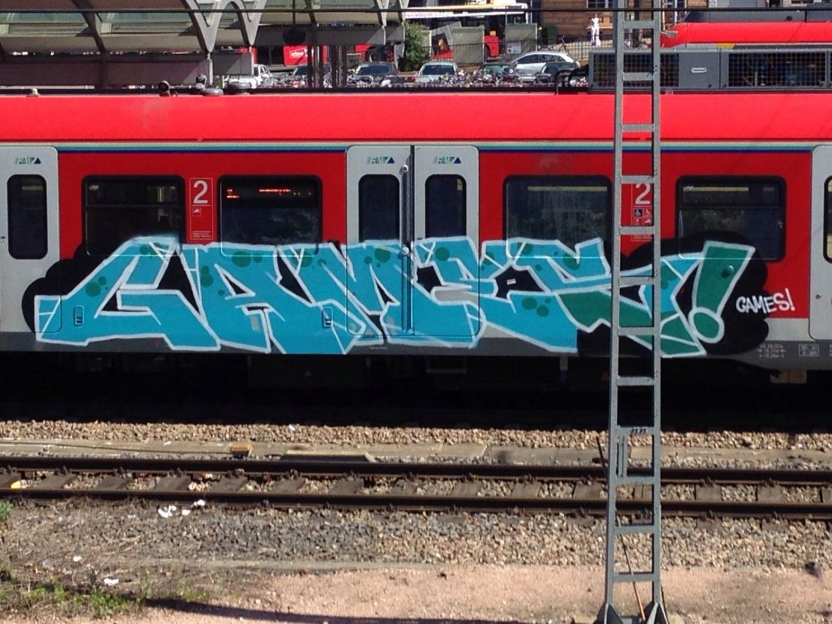Graffiti Train in Mainz - Photo by Chintz - Mainz, Hbf, Frankfurt (2015)