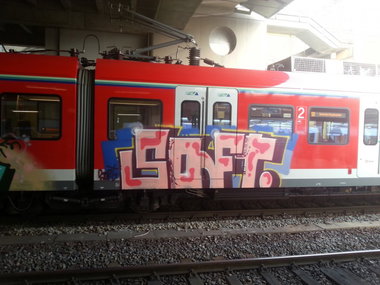 Graffiti Train in Mainz - Photo by Chintz - Soft, Mainz, Hbf (2015)