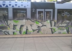 Graffiti Train in Mainz - Photo by Chintz (2015)