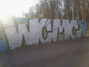 Graffiti Bombing - Photo by ChromeSurge - wcmc, cues (2012)