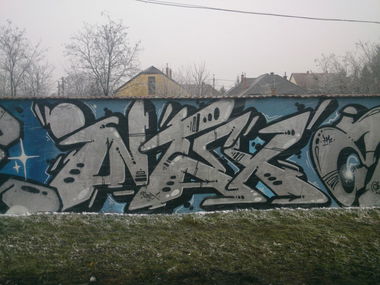 Graffiti Wall in Budapest - Photo by Chromezone (2013)