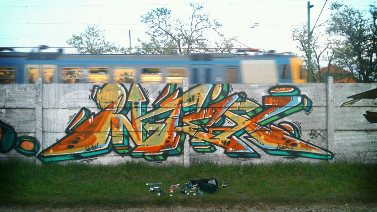 Graffiti Wall in Dunakeszi - Photo by Chromezone (2013)