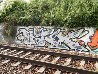 Graffiti Wall in Budapest - Photo by Chromezone (2012)