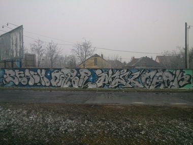 Graffiti Wall in Budapest - Photo by Chromezone (2013)