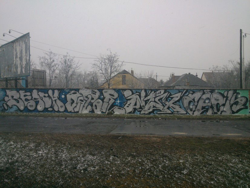 Graffiti Wall in Budapest - Photo by Chromezone (2013)