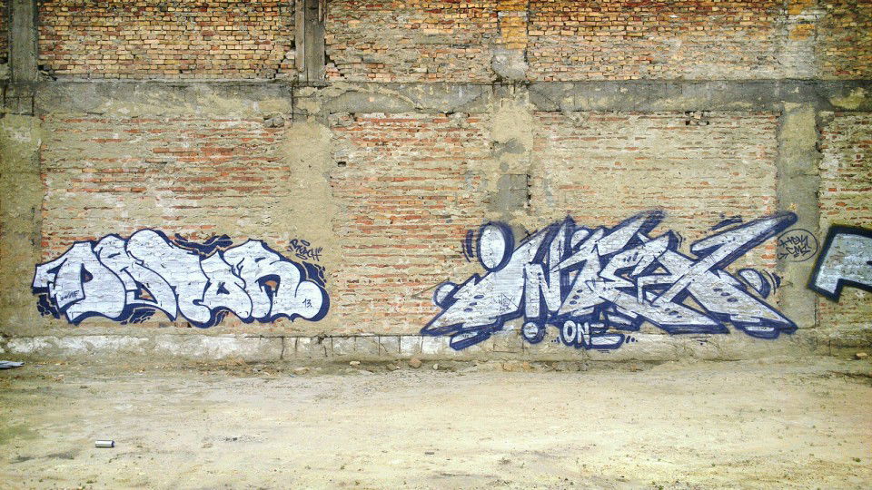 Graffiti Wall in Budapest - Photo by Chromezone (2013)