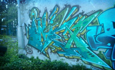 Graffiti Wall in Budapest - Photo by Chromezone (2013)