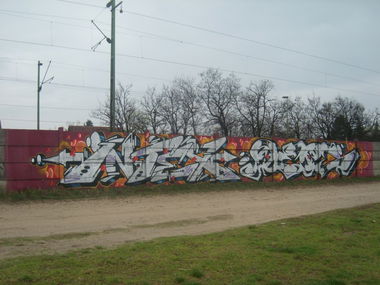 Graffiti Wall in Dunakeszi - Photo by Chromezone - intex (2012)