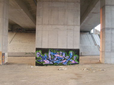 Graffiti Wall in Törökbálint - Photo by Chromezone (2012)