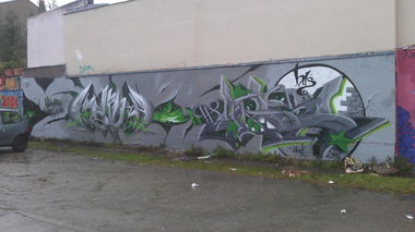 Graffiti Wall in Cottbus - Photo by Citad - wall, with, barok