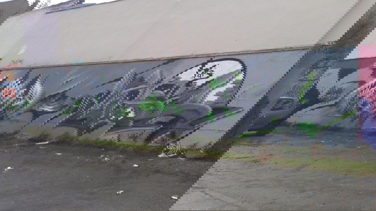 Graffiti Wall in Cottbus - Photo by Citad - wall, with, barok