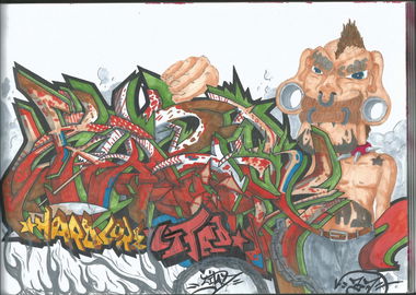 Graffiti Sketch - Photo by Citad - graffitibox, battle, hardcoresketch