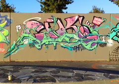 Graffiti Wall - Photo by CityImKopp - Dresden, cik, refugees (2015)