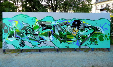 Graffiti Wall - Photo by CityImKopp - Dresden (2016)