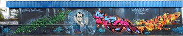 Graffiti Wall - Photo by CityImKopp - clone, sokar, uno (2014)