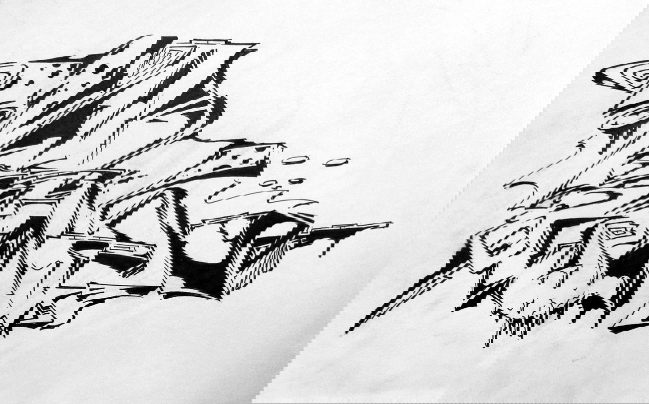 Graffiti Sketch - Photo by CityImKopp - cik, kmbs, ur (2014)