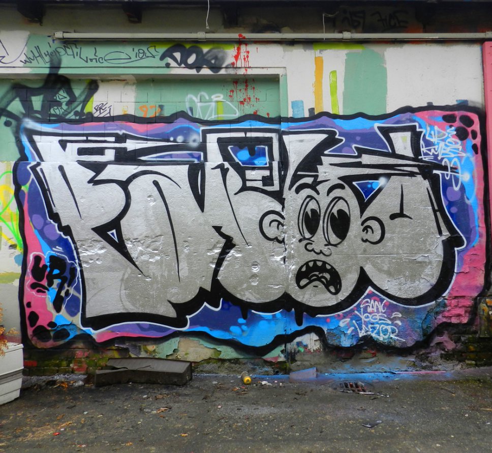 Graffiti Wall in Dresden - Photo by CityImKopp - pablo, ur, dresden (2014)