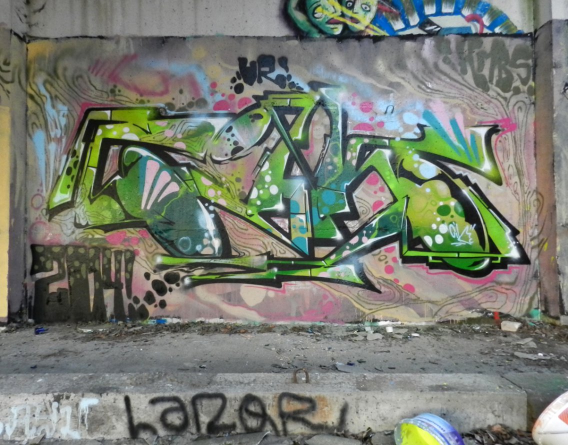 Graffiti Wall - Photo by CityImKopp - cik, kmbs, ur (2014)