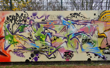 Graffiti Wall - Photo by CityImKopp - kieps, ur, kmbs (2014)