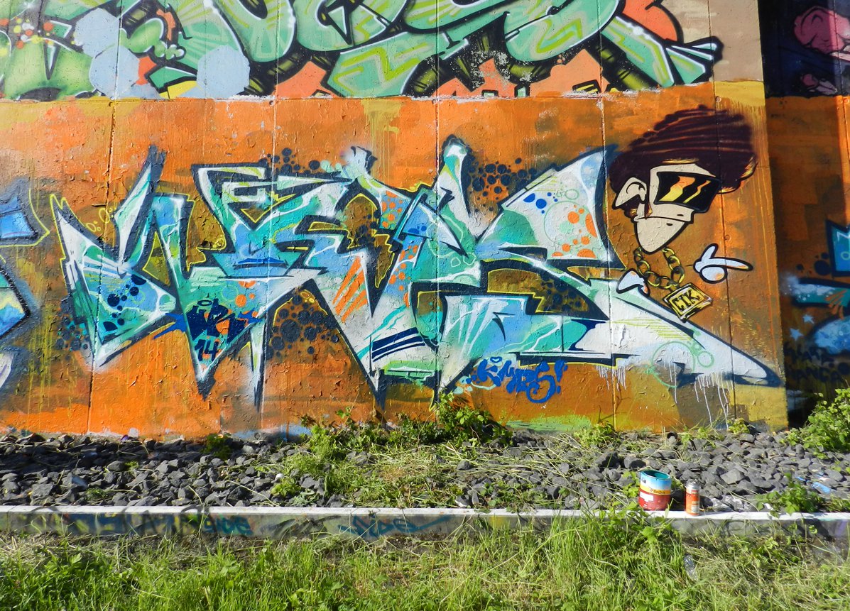 Graffiti Wall - Photo by CityImKopp - Kieps, KMBS, UR (2014)