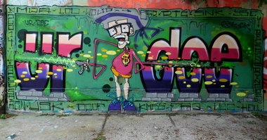 Graffiti Wall - Photo by CityImKopp - UR, Crew, DOE (2014)