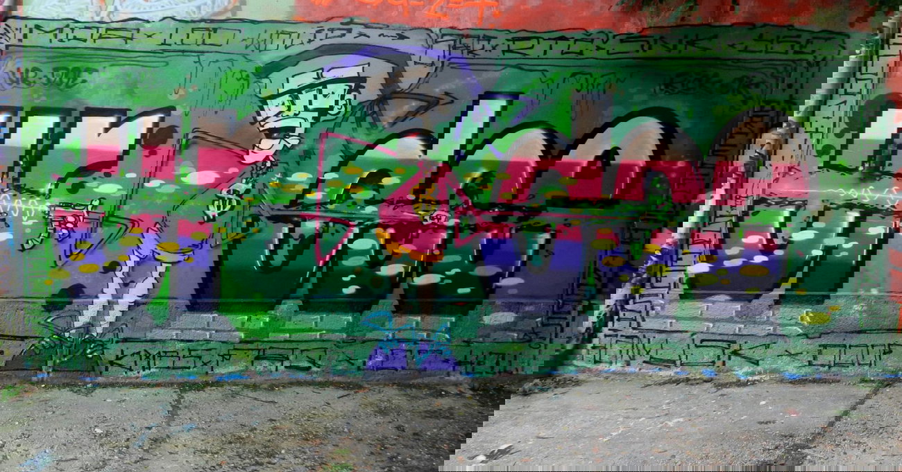 Graffiti Wall - Photo by CityImKopp - UR, Crew, DOE (2014)