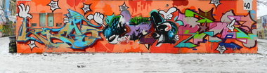 Graffiti Wall - Photo by CityImKopp - KIEPS, HMAS, DAME (2012)