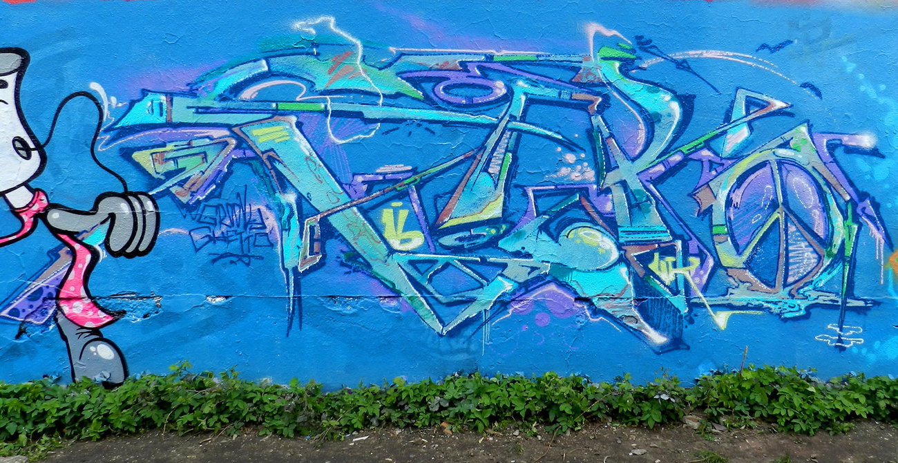 Graffiti Wall - Photo by CityImKopp - Dresden (2016)