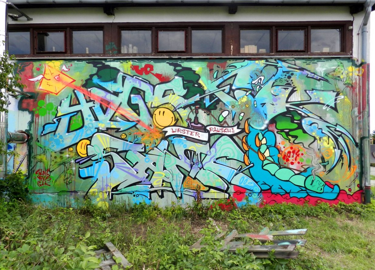 Graffiti Wall - Photo by CityImKopp - UR, Crew, cik (2014)