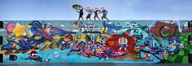 Graffiti Wall - Photo by CityImKopp - Super, Spraybros, Dresden (2015)