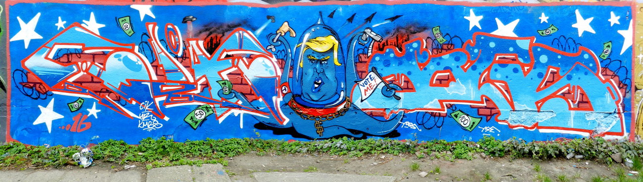 Graffiti Wall - Photo by CityImKopp - cik, yogs, dresden (2016)