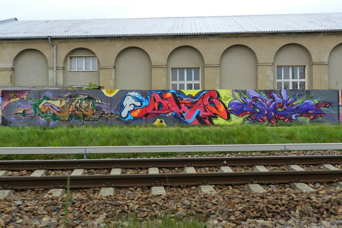 Graffiti Wall - Photo by CityImKopp - Dresden (2015)