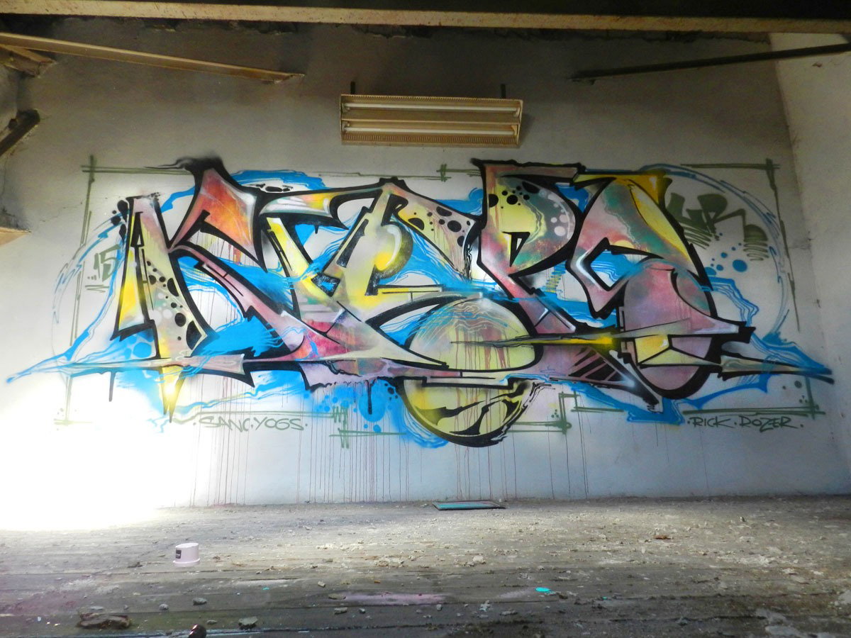 Graffiti Wall - Photo by CityImKopp - Dresden, Kieps (2015)