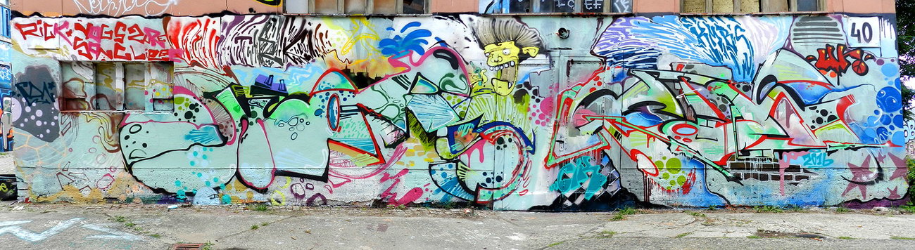 Graffiti Wall - Photo by CityImKopp - Dresden (2016)