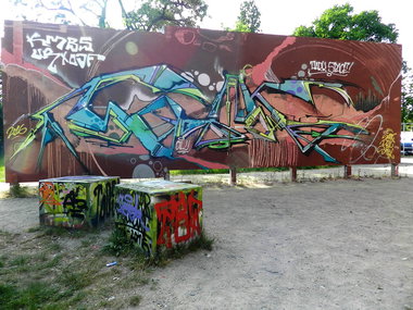 Graffiti Wall - Photo by CityImKopp - Dresden (2016)