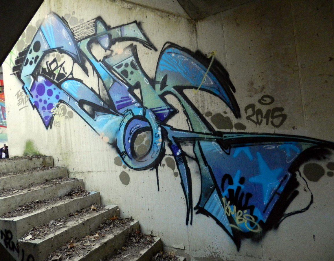 Graffiti Wall - Photo by CityImKopp - Dresden (2015)