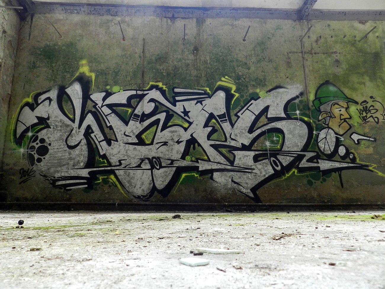 Graffiti Wall - Photo by CityImKopp - kieps, Dresden (2016)