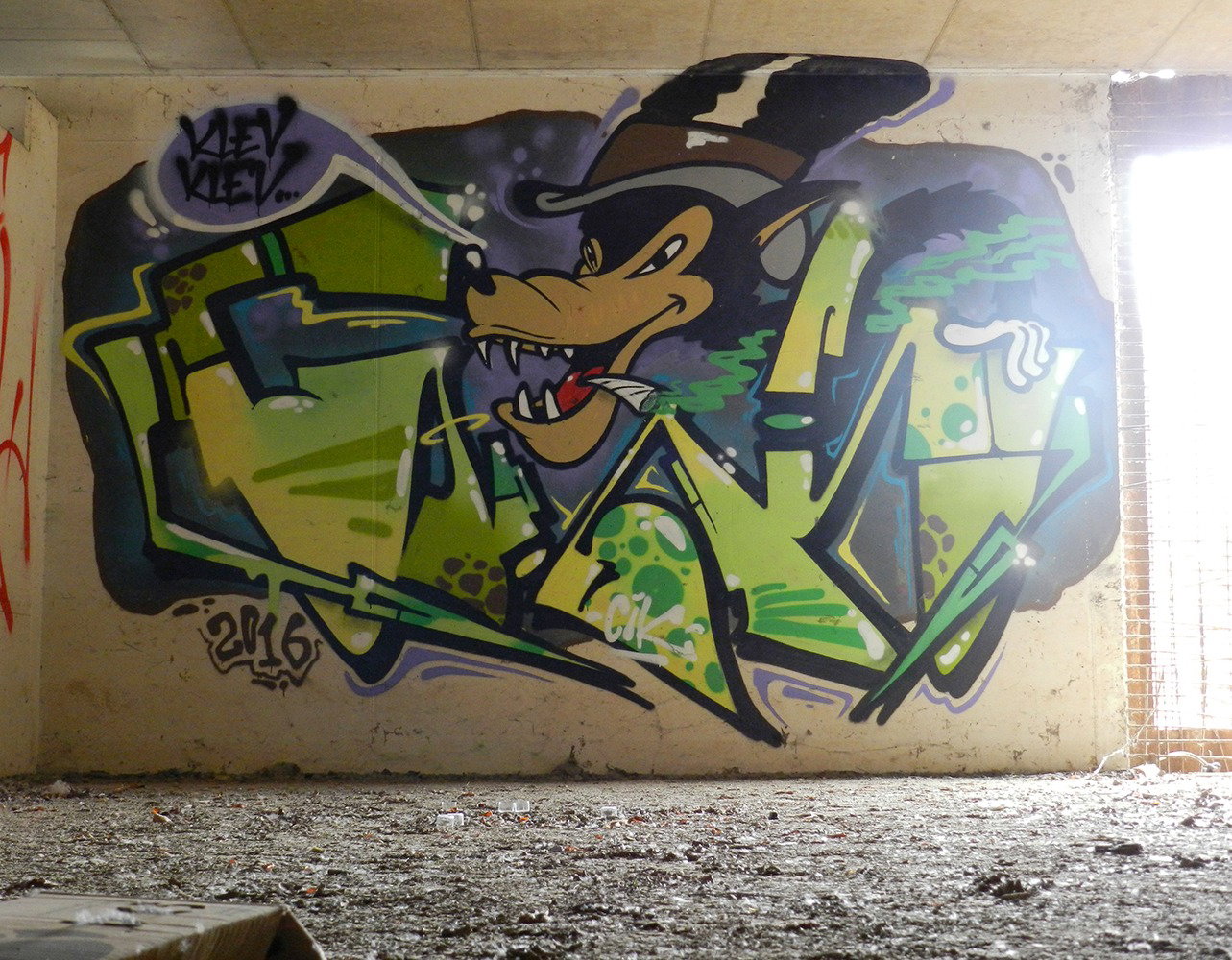 Graffiti Wall - Photo by CityImKopp - Dresden, cik, KlevKlev (2016)