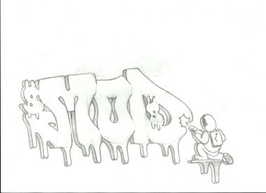 Graffiti Sketch in Kielce - Photo by CkEmode - Mod, Emode, Kielce (2014)