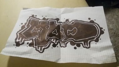 Graffiti Sketch in Kielce - Photo by CkEmode - modtmc