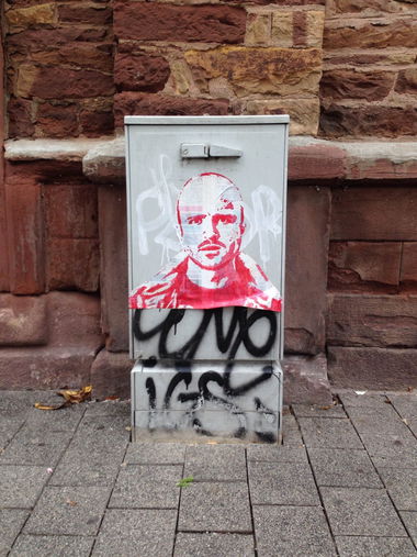 Graffiti Street Art in Karlsruhe - Photo by Cloudwalker - jesse, pinkman, breaking (2015)