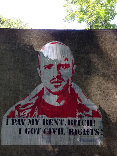 Graffiti Street Art in Karlsruhe - Photo by Cloudwalker - jesse, pinkman, breaking (2015)