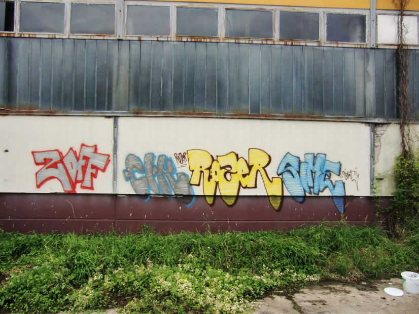 Graffiti Wall in Magdeburg - Photo by Cockamring - zoff, cik, rozer