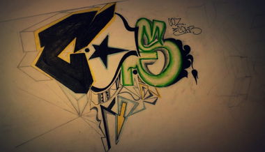 Graffiti Sketch in Okres P?Erov - Photo by Cohb - cos, cohb (2014)